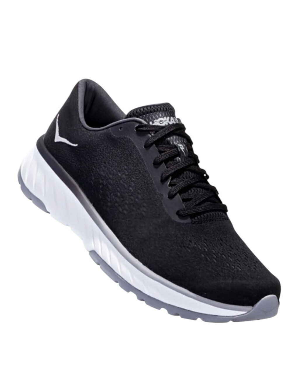 Hoka One One Cavu 2 ProFly Black Gray White Canvas Athletic Sneakers Shoe Men 10